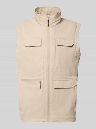 Icepeak Icepeak Regular Fit Weste mit aufgesetzten Taschen Modell Bergheim in Beige, Gr&ouml;&szlig;e 46
