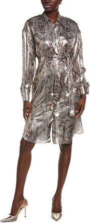 Brunello Cucinelli Silk-Blend Shirtdress