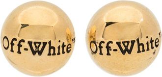 Off-white Orecchini con logo - Oro