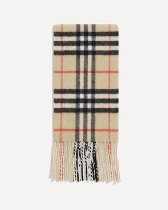 Burberry Thin cashmere Check Scarf Male UNI