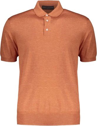 Brett Johnson Polo in maglia fine - Arancione