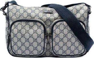 Gucci Pre-owned Gucci GG Supreme Double Pocket Crossbody Ladies C6DA1LV1ZCAPGXHU