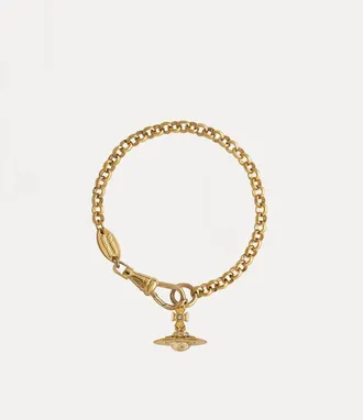 Vivienne Westwood New Petite Orb Bracelet Gold Swarovski Crystals Women