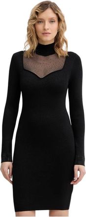 Guess Kleedjes, Dames, Zwart, XS, Polyester, Lucy Mini Jurk