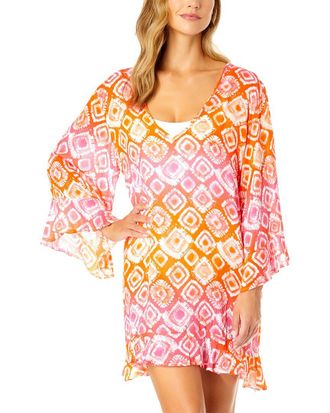 Anne Cole Bell Sleeve Flounce Tunic