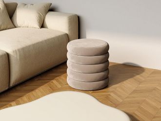 Vente-Unique Pouf in Velluto talpa - ECAMBI