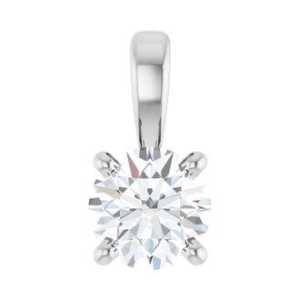 Diamond2Deal 14k Gold 1/3 CT Lab-Grown Diamond Pendant