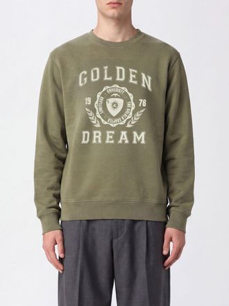 Golden Goose Crewneck Cotton Sweatshirt with Contrasting Logo
