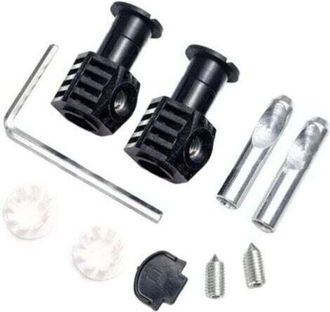 OEM Boulons De R&eacute;servoir De Toilettes, Kit De Boulons De Fixation Plaqu&eacute;s Zinc Noir Pour Toilettes Suspendues Au Mur Pour Toilettes