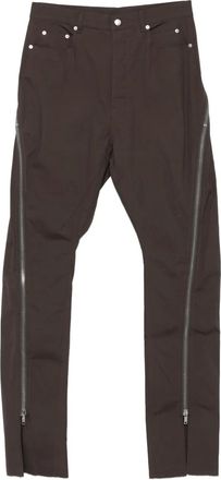 Rick Owens Pantaloni con zip - Grigio