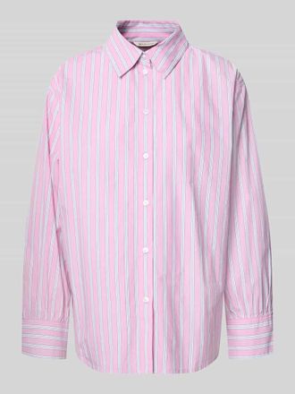 Tom Tailor Denim Oversized Hemdbluse aus reiner Baumwolle in Pink, Gr&ouml;&szlig;e XL