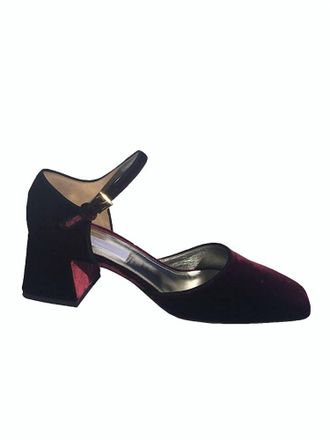 Suzanne Rae Womens Boulevardier Maryjane Shoes In Burgundy