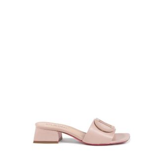 Dee Ocleppo Womens Dizzy Logo Mule Nude Leather (archived) - Size UK 7