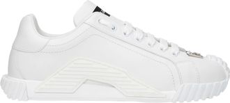 Dolce & Gabbana Damens Wei&szlig;e Ledersneaker