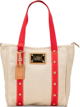 Louis Vuitton Pre-owned Womens Cabag Pm Tote - Ivory Textile - One Size