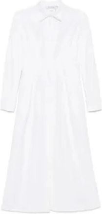 Max Mara Kleedjes, Dames, Wit, S, Witte Optische Jurk Arezzo Stijl