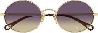 Chlo&eacute; Sunglasses Ch0326 S 001 Gold/Purple Woman