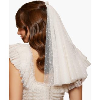 Needle & Thread Kisses Short Veil in Cream at Nordstrom