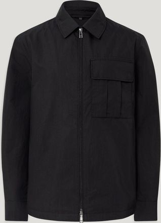 Belstaff Cargo Overshirt Mens Compact Technical Cotton Black Size 2XL