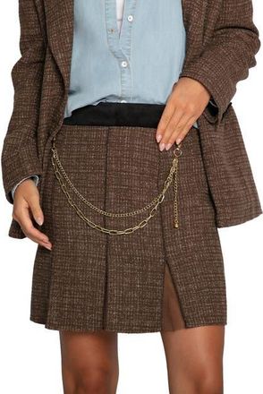 Belle & Bloom Set Me Free Tweed Skirt in Brown at Nordstrom, Size X-Small