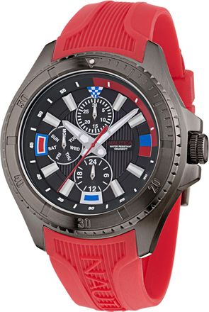 Nautica Mens Nct Leeway Multi-Function Silicone Watch