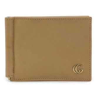 Gucci Pre-owned Wallets, female, Beige, Size: ONE SIZE Pre-owned Leather Double G Bifold Wallet