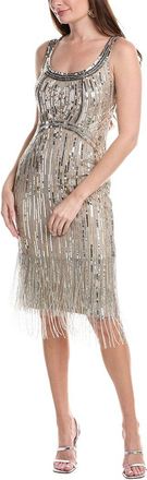 Adrianna Papell Beaded Fringe Dress