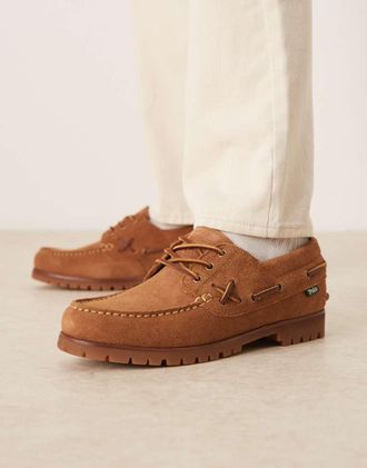 Polo Ralph Lauren Ranger Deck - Scarpe da barca color cuoio-Marrone