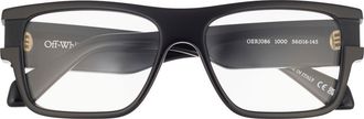Off-white 56mm Square Optical Glasses in Black at Nordstrom Rack