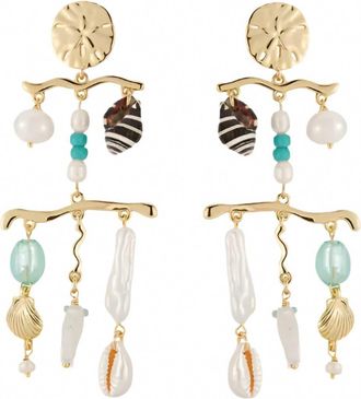 Mignonne Gavigan Womens Vida Charm Earrings In Gold