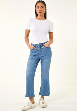 Roman Bootcut Cropped Jeans