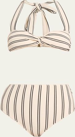 Zimmermann Daylight Twist Knit Two-Piece Swimsuit