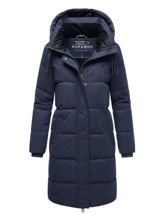 Navahoo Wintertanz dames lange gewatteerde winterjas met capuchon