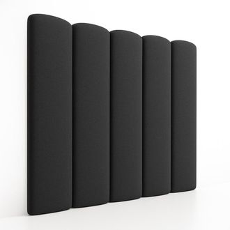 Colch&oacute;n Morfeo Cabecero tapizado antracita mediterraneo cama de 180 cm - 190x140 cm