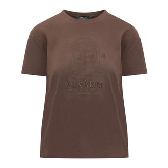 Max Mara T-Shirts, female, Brown, Size: XL Bella T-shirt