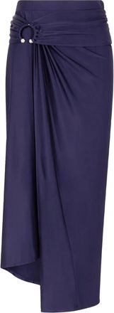 Paco Rabanne Gedrapeerde midi-rok - Paars