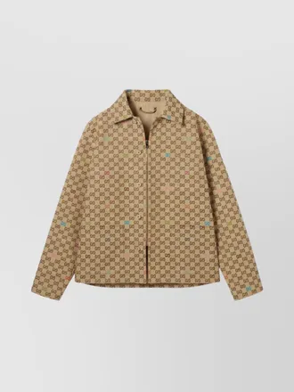Gucci gg canvas shirt jacket