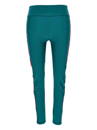 Versace Jeans Couture Legging met logo-reliëf - Blauw