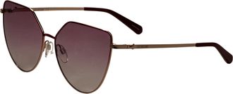 Moschino Womens 53mm Gold Sunglasses