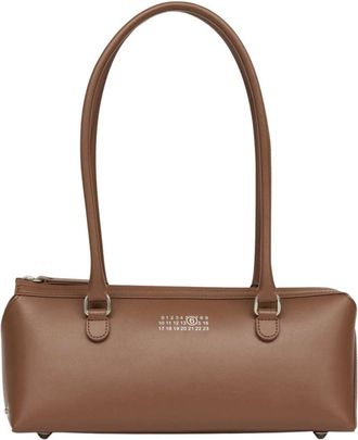 Maison Margiela Bolso de hombro peque&ntilde;o tipo ba&uacute;l - Bags - Mujer - Marr&oacute;n - ONE SIZE