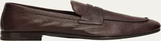 Prada Mens Goat Leather Penny Loafers