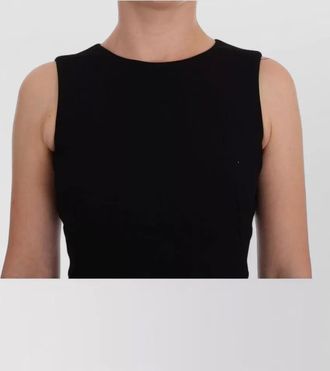 Dolce & Gabbana crystal-embellished sleeveless midi dress