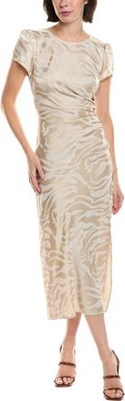 Vince Camuto Jacquard Satin Midi Dress