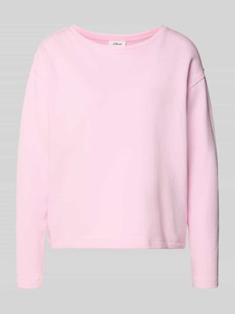 s.Oliver Red Label Relaxed Fit Sweatshirt aus Baumwoll-Mix in Hellrosa, Gr&ouml;&szlig;e 34