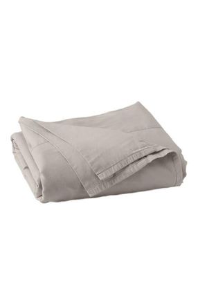 Pact Organic Room Service Sateen Flat Sheet in Dove Grey at Nordstrom, Size California King