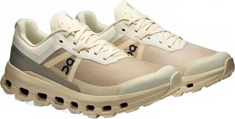 On Womens Cloudvista 2 Sneakers In Cream/ Desert