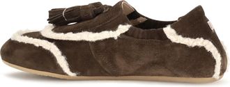 Fratelli Rossetti Womens Suede Slip-On Loafers Cacao Upper