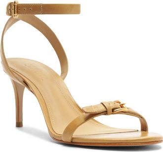 Schutz Aurora Mid Ankle Strap Sandal in Light Wood at Nordstrom, Size 10.5