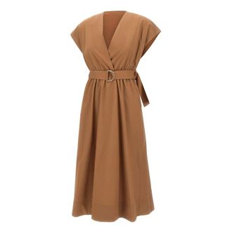 Kaos Midi Dresses, female, Brown, Size: XS Midi Dress
