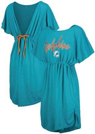 G-III 4Her by Carl Banks Womens G-III 4Her by Carl Banks Aqua Miami Dolphins Versus Swim Cover-Up at Nordstrom, Size Xx-Large